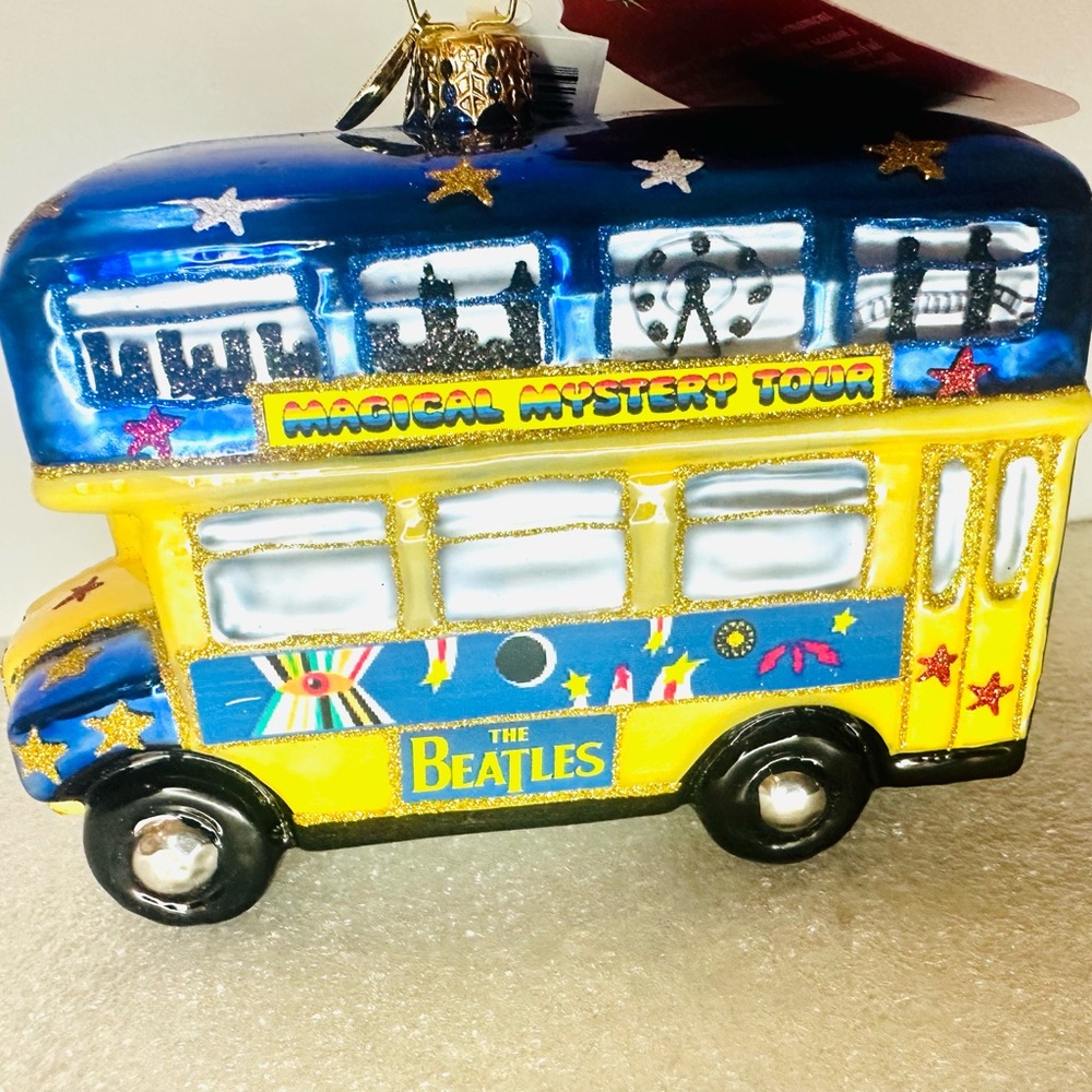 Christopher Radko - Christmas Ornament - Magical Mystery Bus - The Beatles